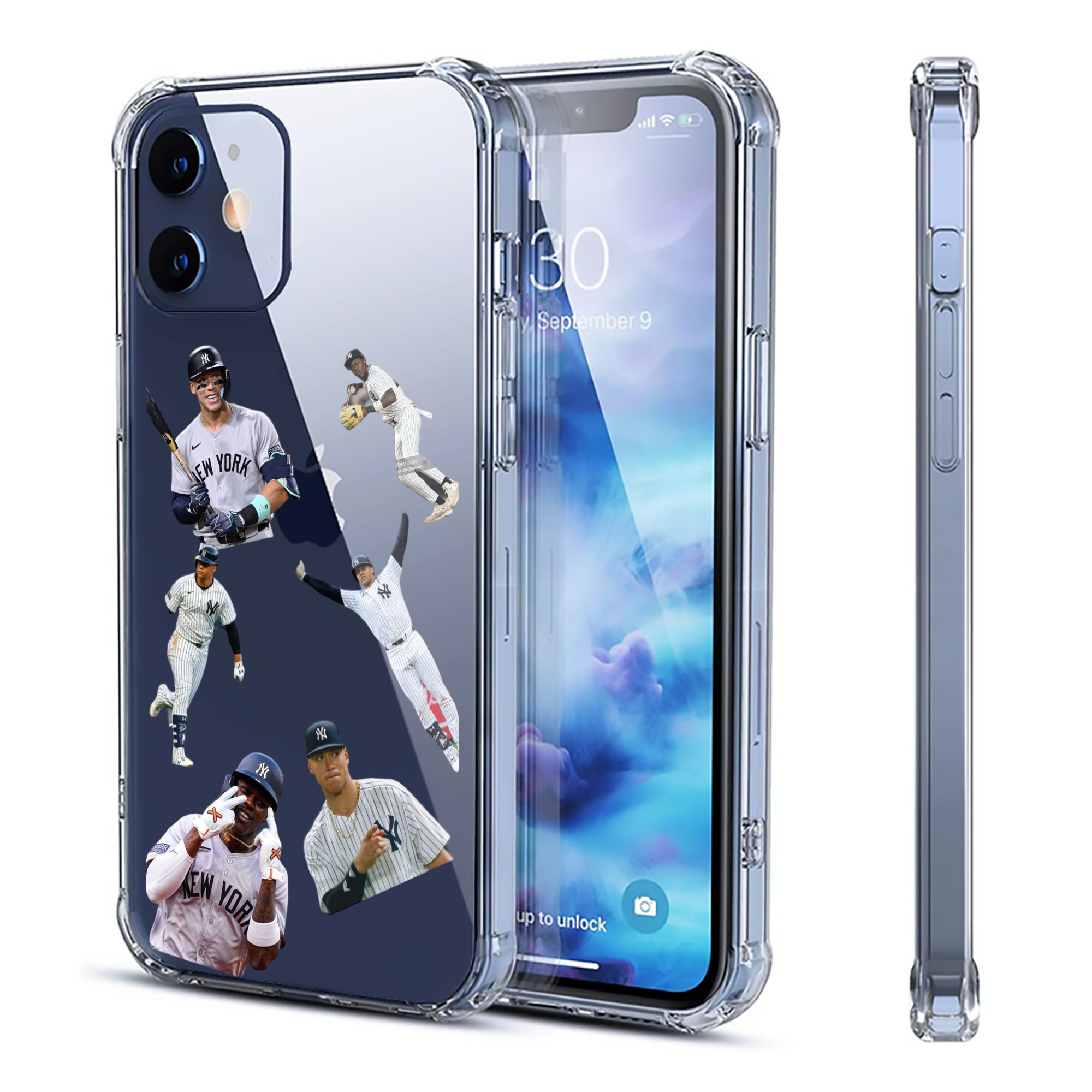 New York Yankees 284 Clear IPhone 12 Case – Soft TPU With UV Print – Enhanced Drop Protection, Precise Fit, Anti-Fingerprint, Customizable Design, Scratch-Resistant, Yellow-Resistant